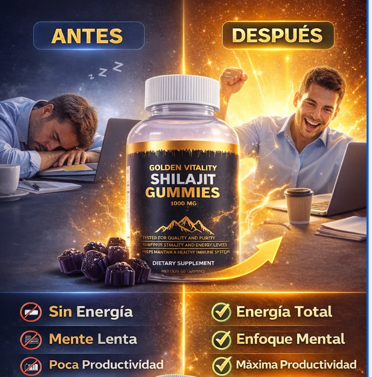 SHILAJIT GUMMIES ⚡ – ENERGÍA IMPARABLE PARA RENDIR TODO EL DÍA 🚀